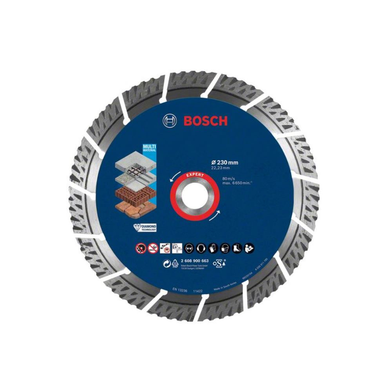 Expert MultiMaterial Diamanttrennscheiben, 230 x 22,23 x 2,4 x 15 mm