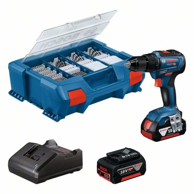 Akku-Bohrschrauber GSR 18V-55 | 18 Volt 2x 4,0 Ah Akku in L-Case Pick&Click