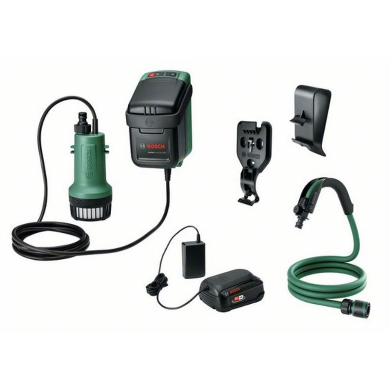 Akku-Regenwasserpumpen GardenPump 18V-2000 | 1x Akku 2.5Ah | 1x Ladegerät AL 1810 CV