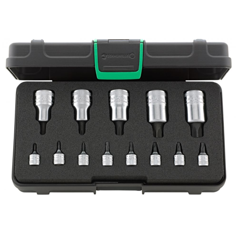 Satz TORX-Einsätze 1/4" + 1/2" (im Garniturenkaste