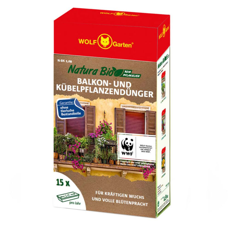 Natura Bio Balkon & Kübelpflanzendünger N-BK 1.9