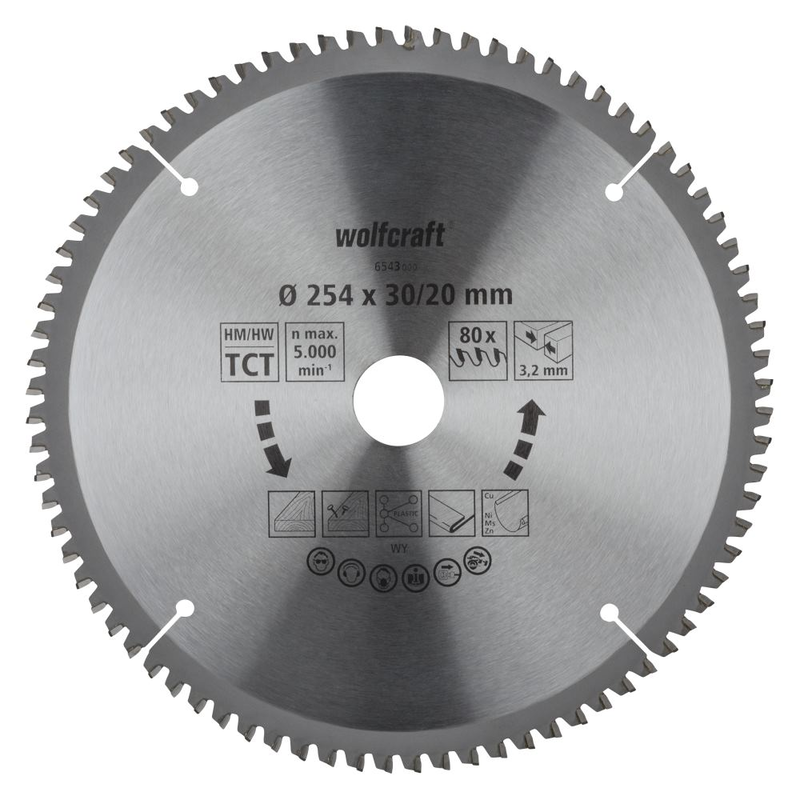 Kapp / und Gehrungssägeblatt HM, Serie lila 254mm