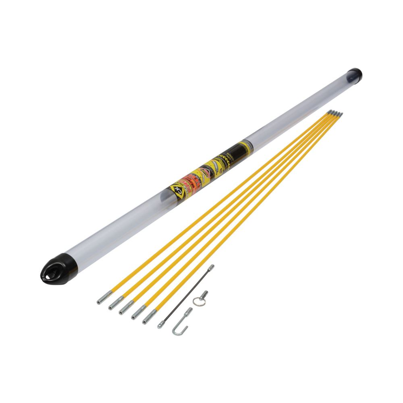 MightyRod PRO Kabeleinziehstangen Starter Satz, 5 m