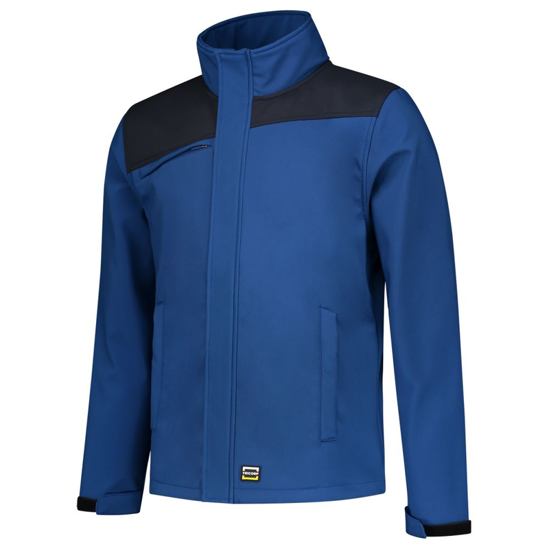 Softshelljacke Bicolor Quernaht NavyRoyalblue Gr. L