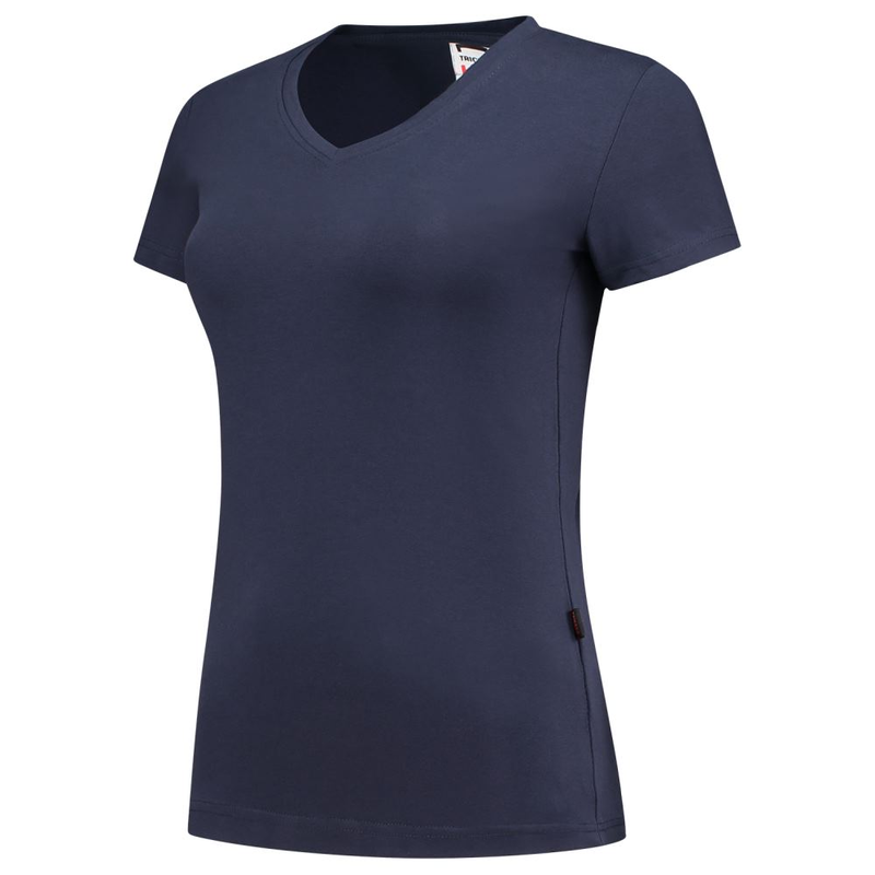 T-Shirt V-Ausschnitt Fitted Damen Ink Gr. S