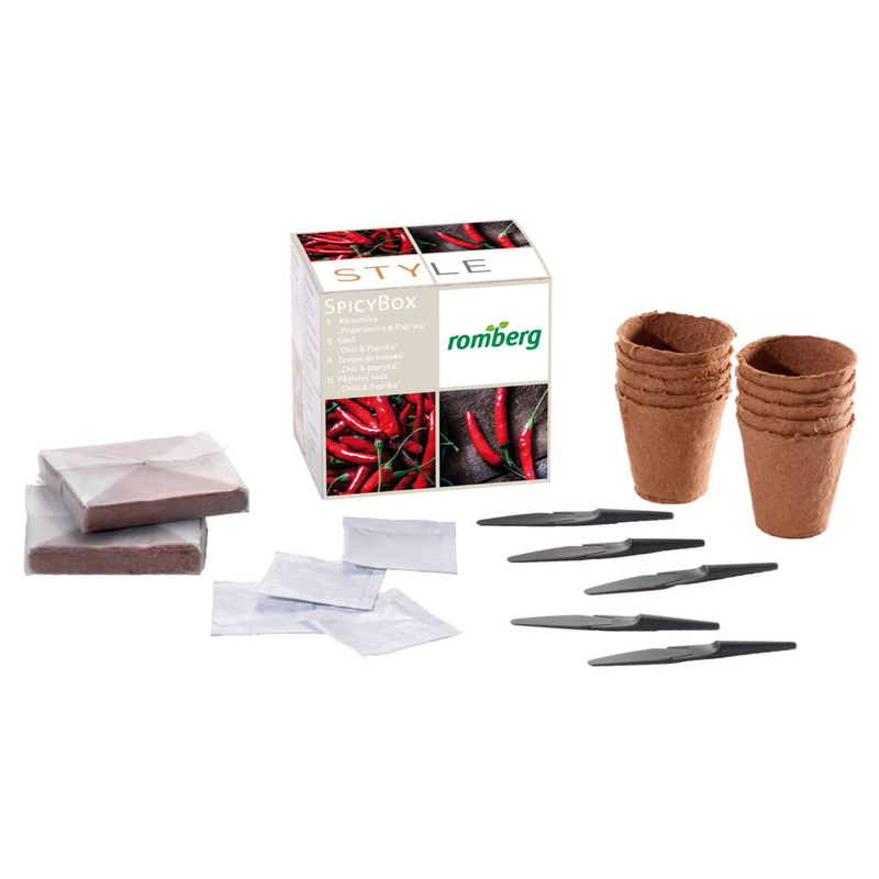 SPICY-BOX Anzucht-Set "Chili & Paprika"Anzucht