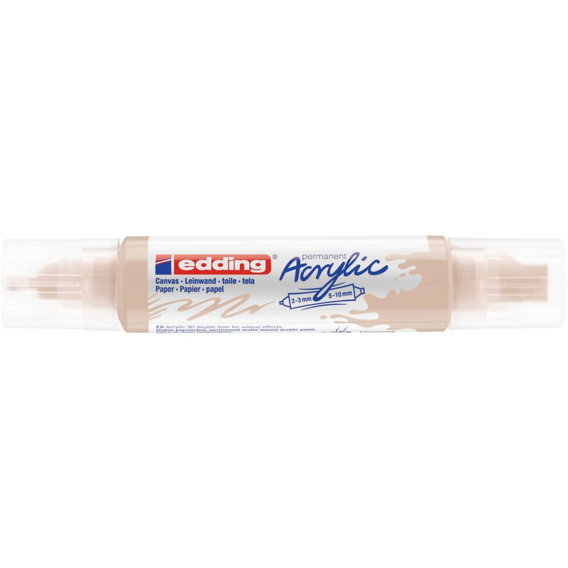 Acryl 3D Double Liner warmbeige