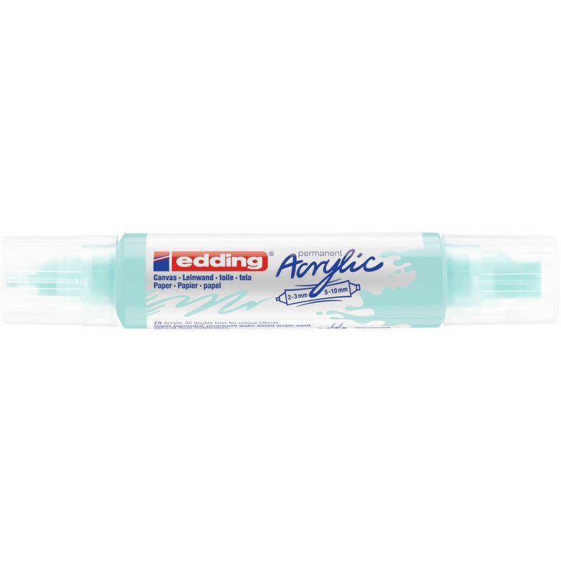 Acryl 3D Double Liner pastellblau