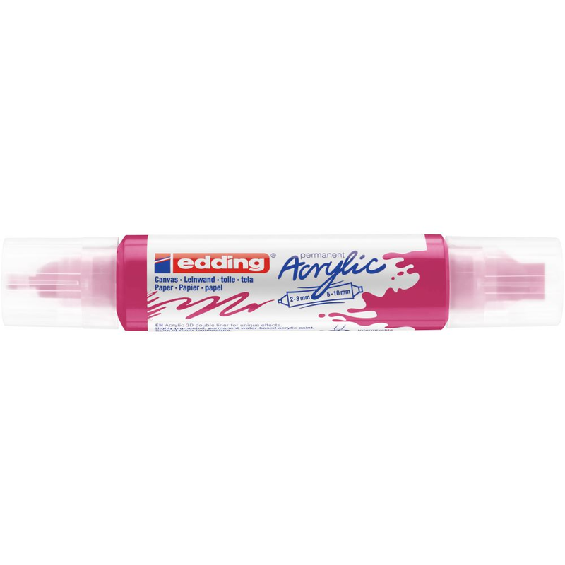 Acryl 3D Double Liner telemagenta