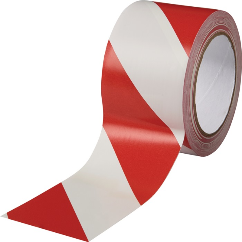 Bodenmarkierungsband Easy Tape PVC rot/weiß L.33m