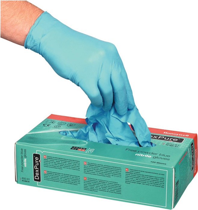 Einw.-Handsch.Dexpure 800-81 Gr.XL blau Nitril EN