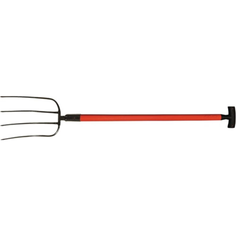 Dunggabel Zinken-L.320mm 4 Zinken Fiberglas T-Stie