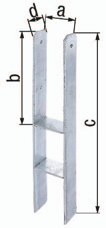 H-Pfostenträger ETA-10/0210 101x300x600x60mm STA r