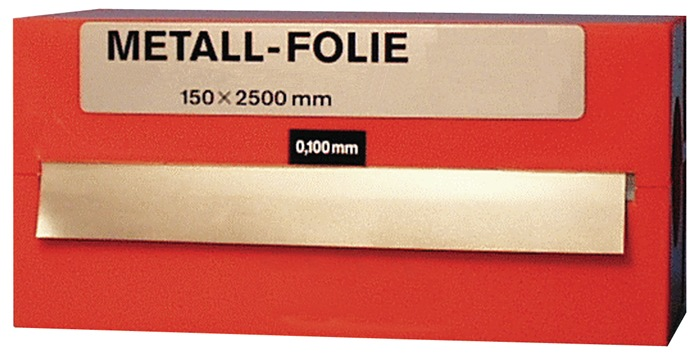 Metallfolie D.0,025mm MS MS63 L.2500mm B.150mm