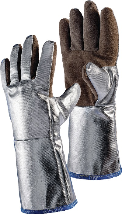 Hitzesch.handsch.5-Finger Universal natur/silber S