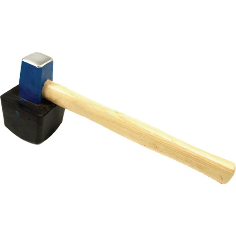 Plattenlegerhammer 1500g eck.(anvulkanisiert)