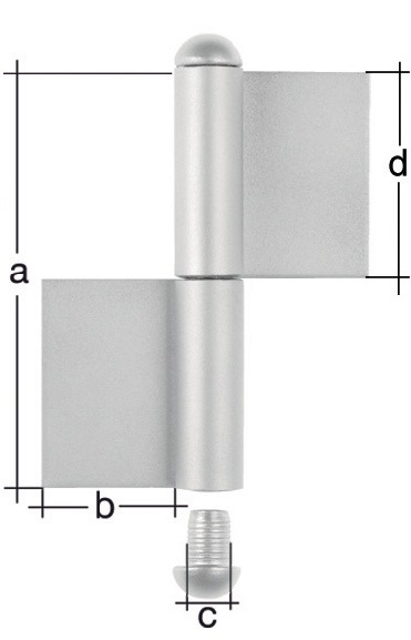 Konstruktionsband Typ K04 2-tlg.z.Anschw.Edelstahl