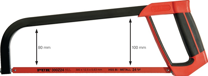 Metallsägebogen B32100 Blatt-L.300mm 24 Z./Zoll D-