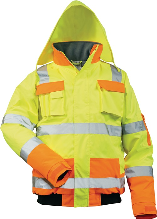 Warnschutz-Pilotenjacke Mats Gr.L gelb/orange SAFE