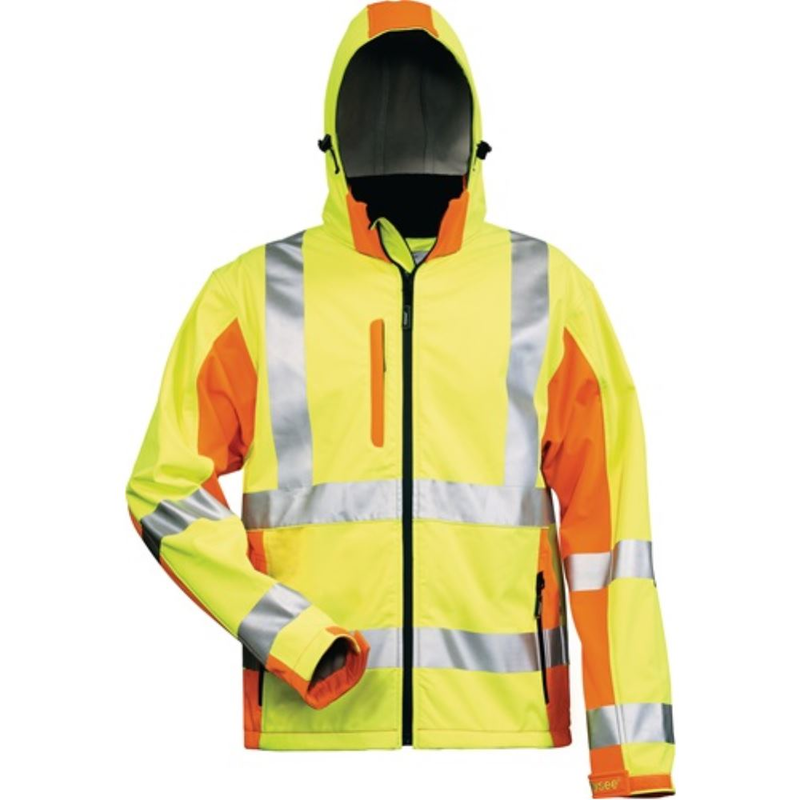 Warnschutz-Softshelljacke JIM Gr.XXL gelb/orange