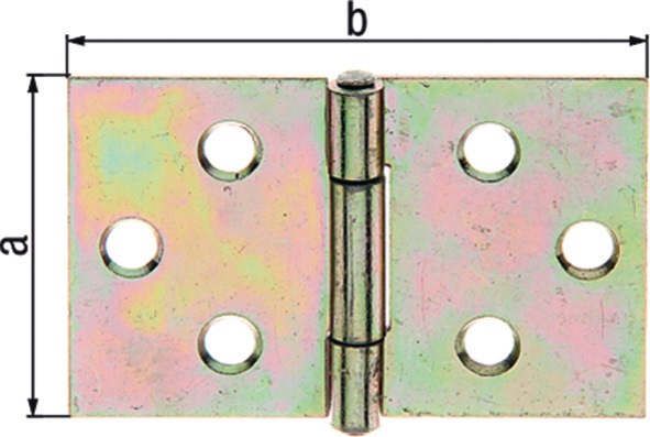 Scharnier H.60mm B.90mm S.1,25mm VA breit GAH