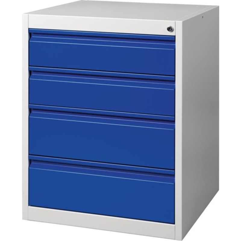 Schubladenschrank BK 600 H800xB600xT600mm grau/bla