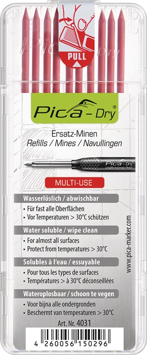 Minenset Pica-Dry 10x rot feucht abwischbar 10 Min