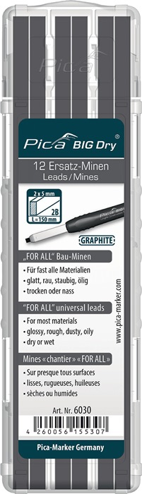 Minenset Pica BIG-Dry 12x graphit universell 12 Mi