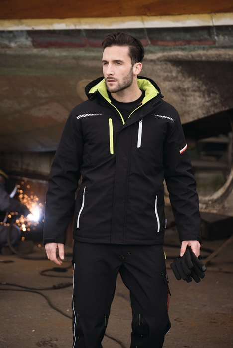 Softshell-Berufsparka Terrax Workwear Gr.XL schwar