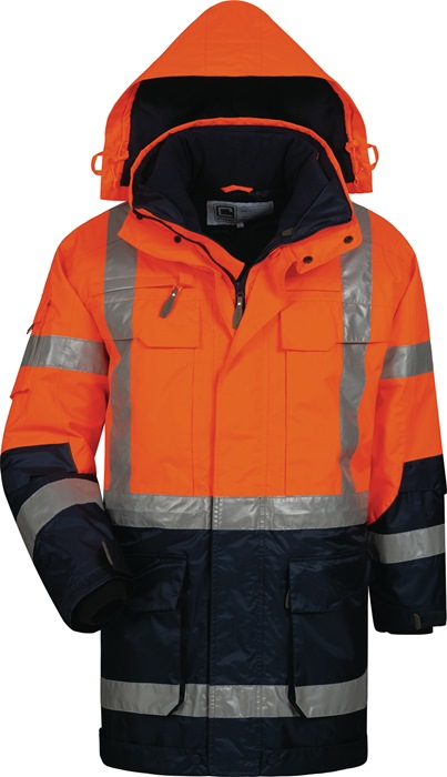 Warnschutzparka Wallace Gr.XL orange/marine ELYSEE