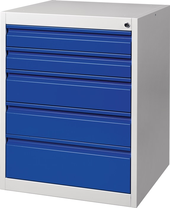 Schubladenschrank BK 600 H800xB600xT600mm grau/bla