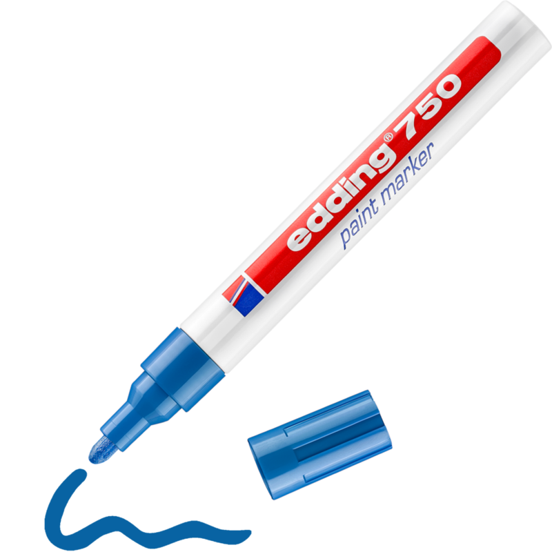 e-750 Lackmarker / Paintmarker blau | Inhalt 10 Stück