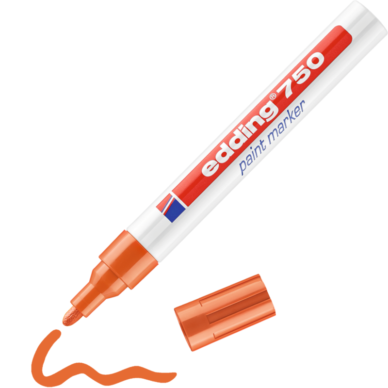 e-750 Lackmarker / Paintmarker orange | Inhalt 10 Stück