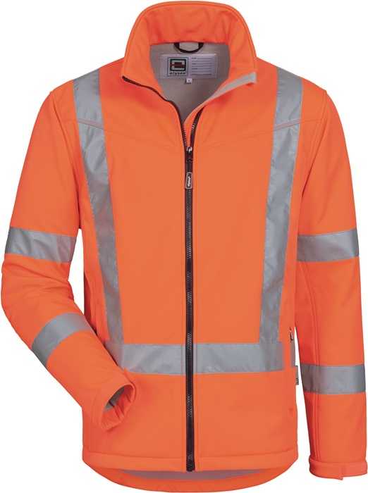 Warnschutz-Softshelljacken Wilmer Gr.L orange ELYS