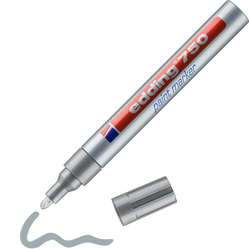 e-750 Lackmarker / Paintmarker silber | Inhalt 10 Stück