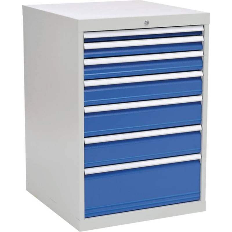 Schubladenschrank H1019xB705xT736mm lichtgrau/sign